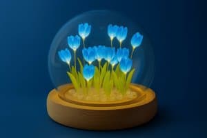 DIY Flower Dome LED Night Lamp Decorative Table Light Kit