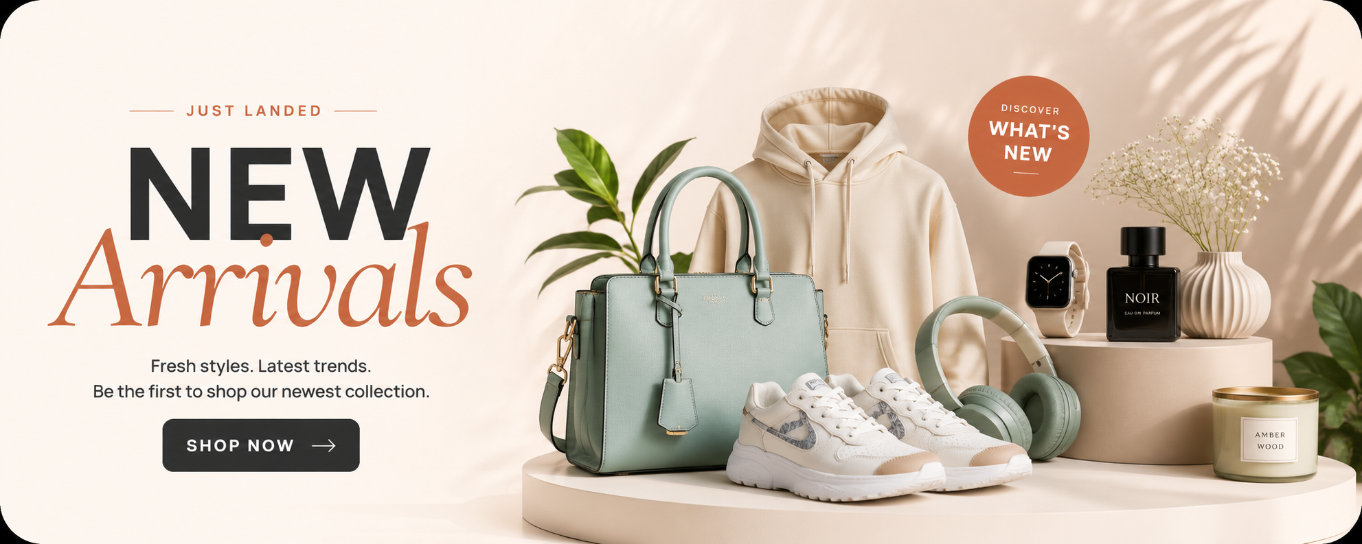 New arrivals banner